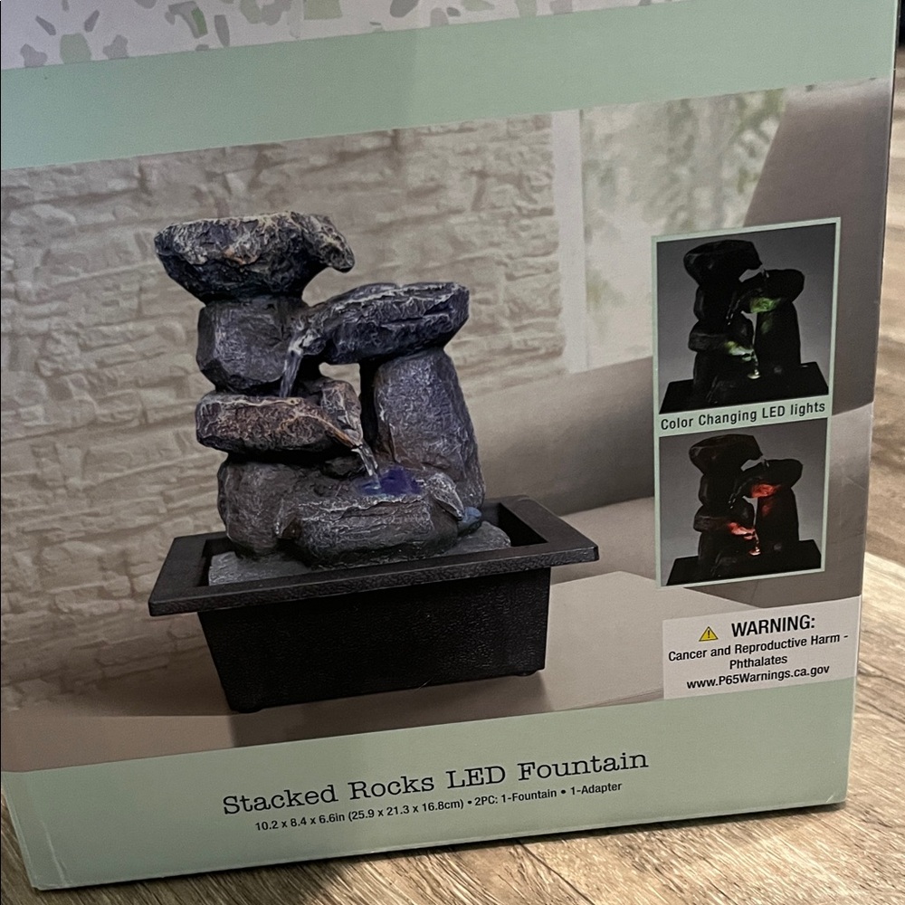 The Spring Shop Multicolor LED Rock Fountain - Picture 4 of 5